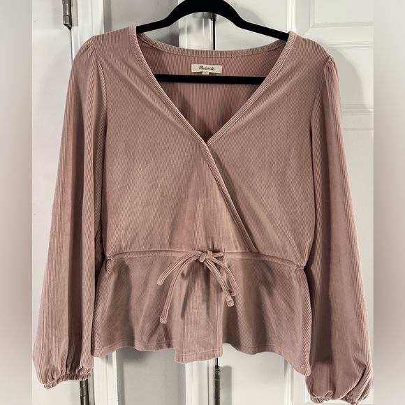 Madewell Tops - Madewell soft corduroy like top. Size small.